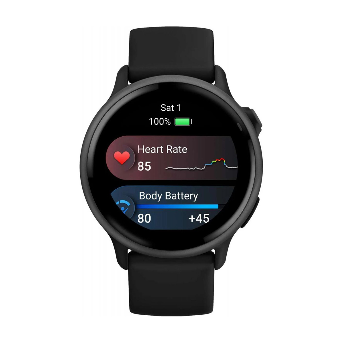 Оригинален Дамски Смарт часовник Garmin Vivoactive 6 Amoled 42 мм Gorilla 3 Slate/Black 010-02985-00