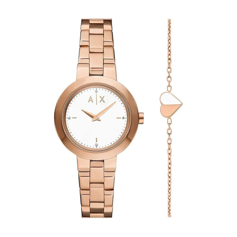 Оригинален Дамски Часовник Armani Exchange Jackie AX7175SET