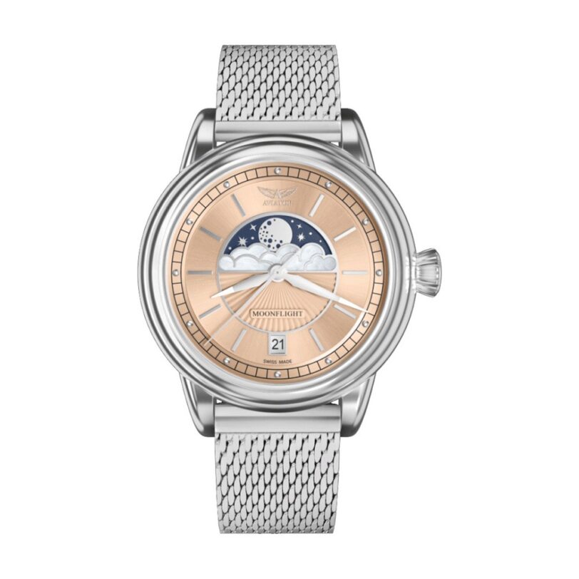 Оригинален Дамски Часовник Aviator Douglas MoonFlight V.1.33.0.259.5