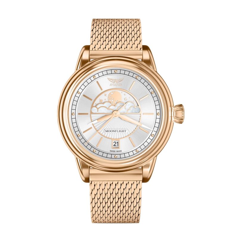Оригинален Дамски Часовник Aviator Douglas MoonFlight V.1.33.2.251.5