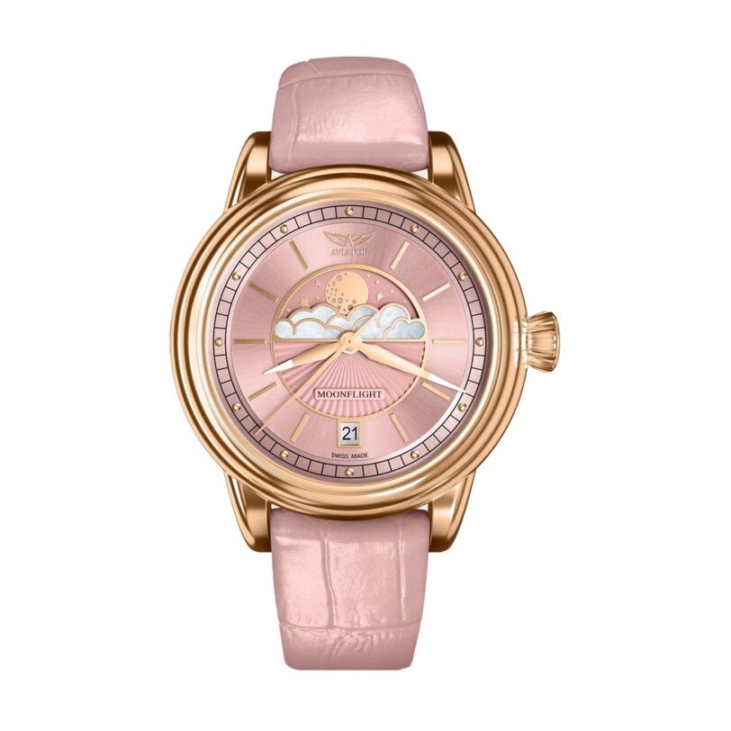 Оригинален Дамски Часовник Aviator Douglas MoonFlight V.1.33.2.258.4