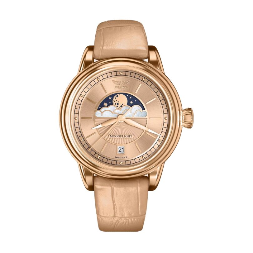 Оригинален Дамски Часовник Aviator Douglas MoonFlight V.1.33.2.260.4