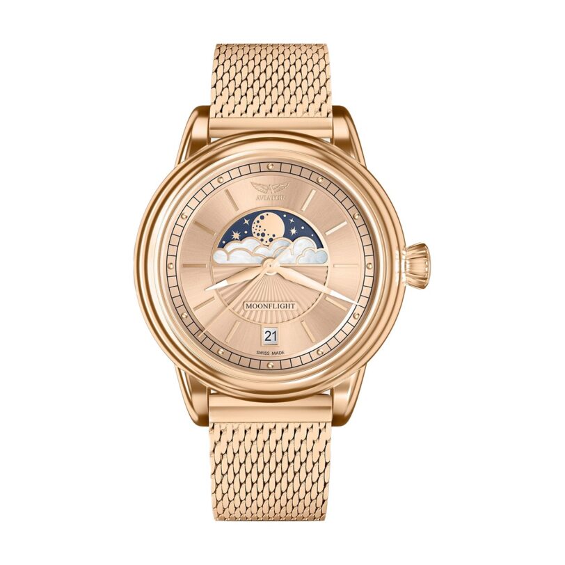 Оригинален Дамски Часовник Aviator Douglas MoonFlight V.1.33.2.260.5