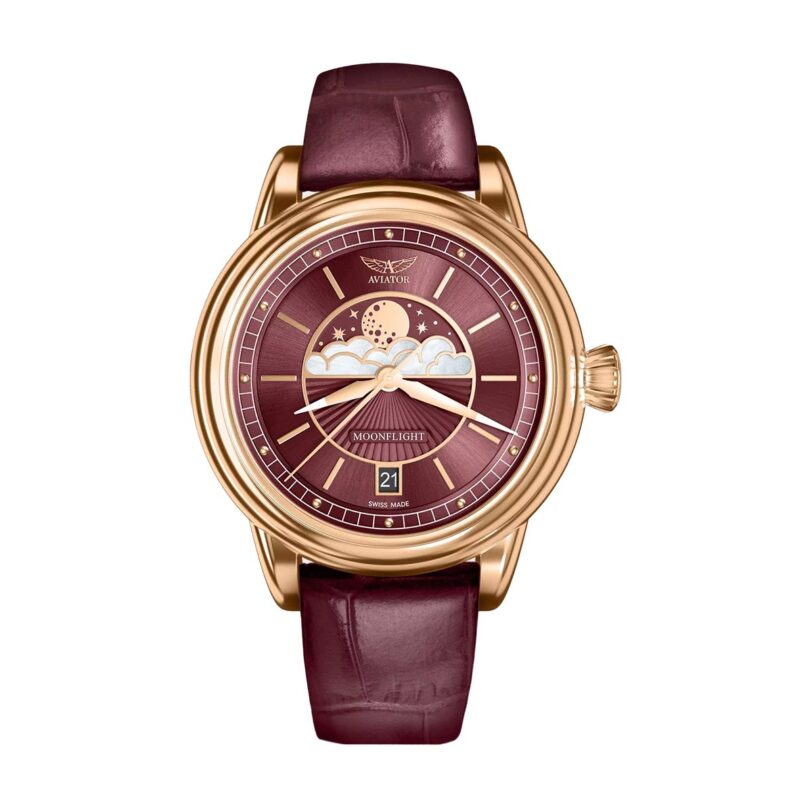 Оригинален Дамски Часовник Aviator Douglas MoonFlight V.1.33.2.265.4