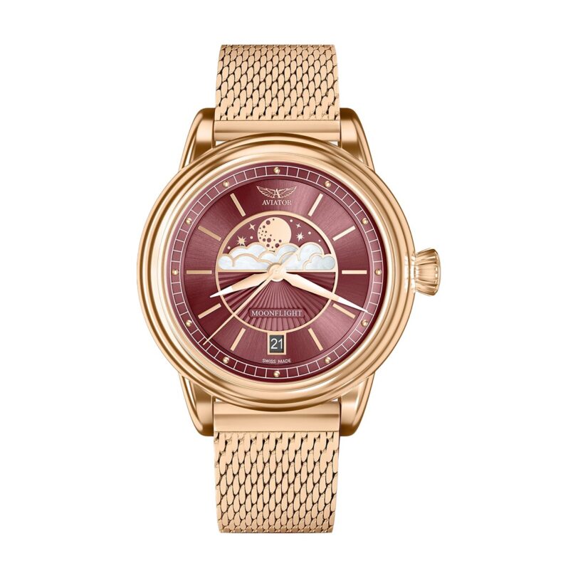 Оригинален Дамски Часовник Aviator Douglas MoonFlight V.1.33.2.265.5
