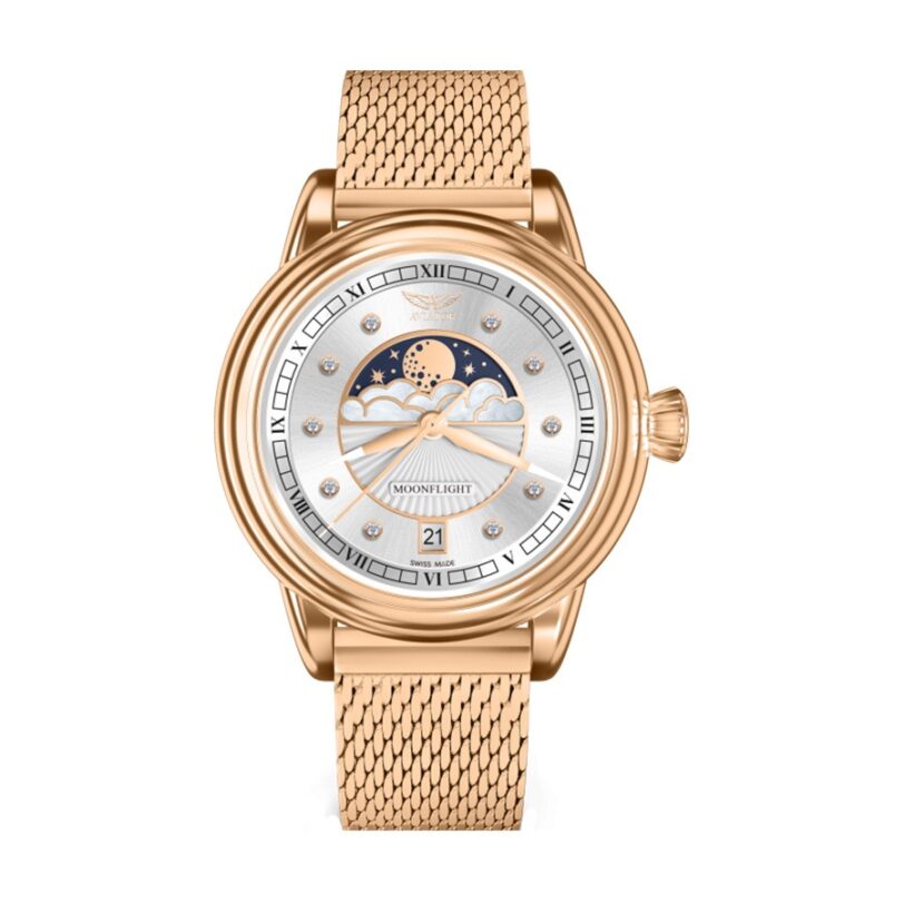 Оригинален Дамски Часовник Aviator Douglas MoonFlight V.1.33.2.382.5