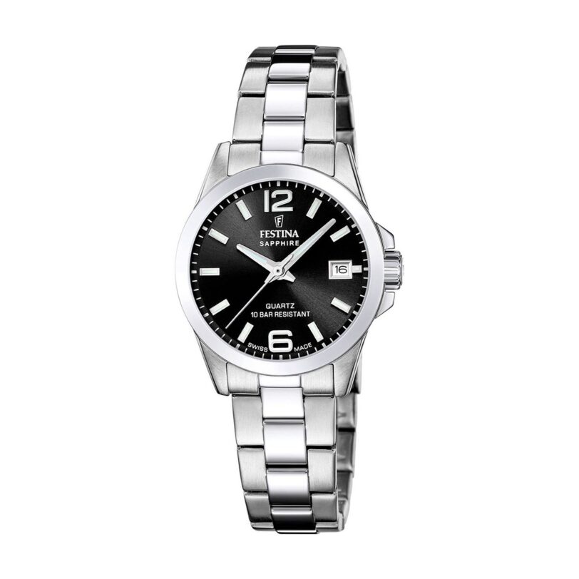 Оригинален Дамски Часовник Festina Swiss Made Classiques Acier F20049/6