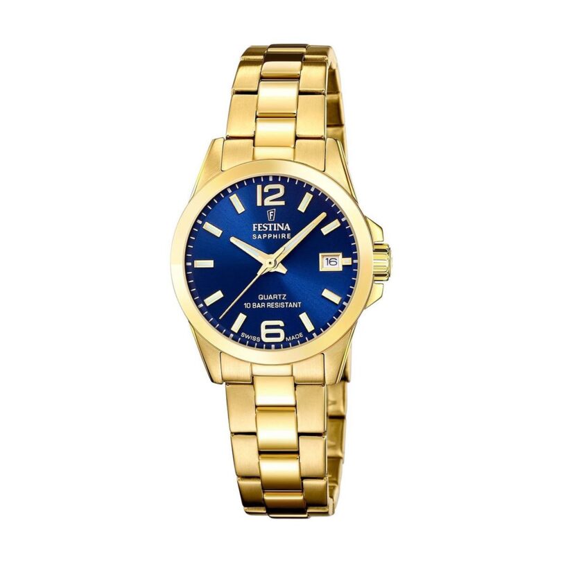 Оригинален Дамски Часовник Festina Swiss Made Classiques Acier F20050/4