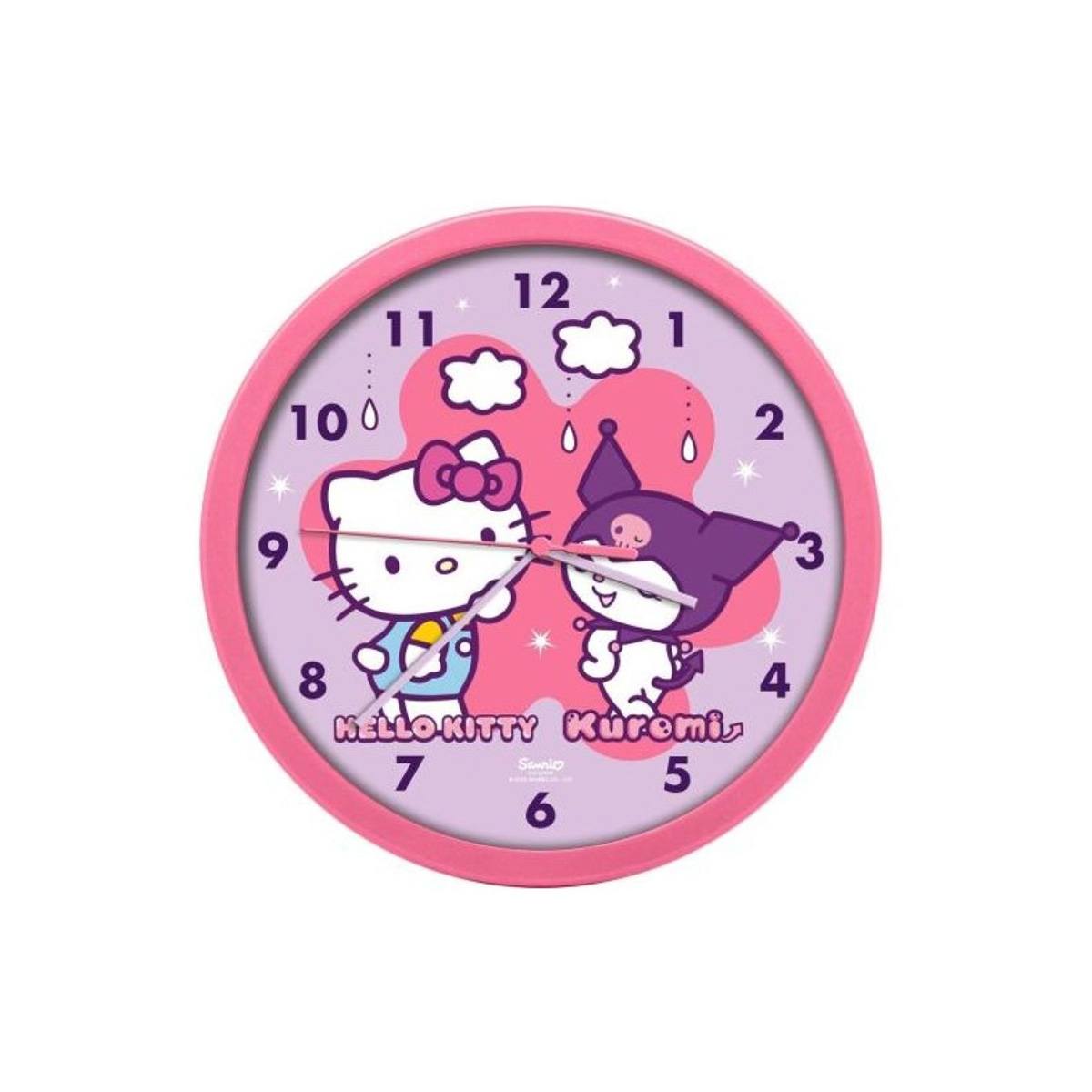 Оригинален Стенен часовник Hello Kitty и Kuromi HK50199