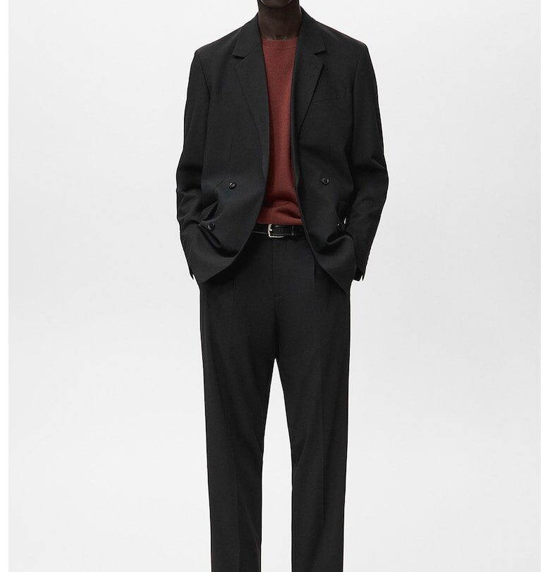 Официален панталон Boston - Черен Mango