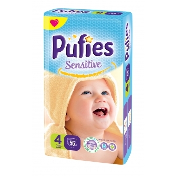ПЕЛЕНИ ПУФИС СЕНЗИТИВ N4 МАКСИ Х 56 БР. цена