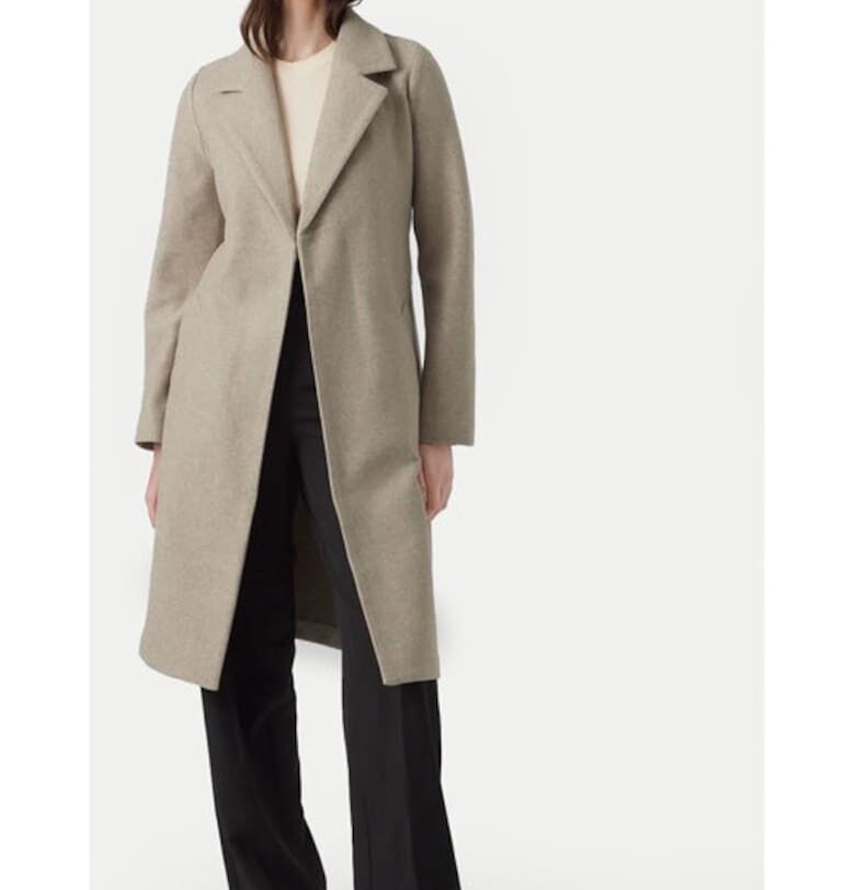 Палто  Fortuneaya 10278330 Бежово стандартно кроене - полиестер Vero Moda