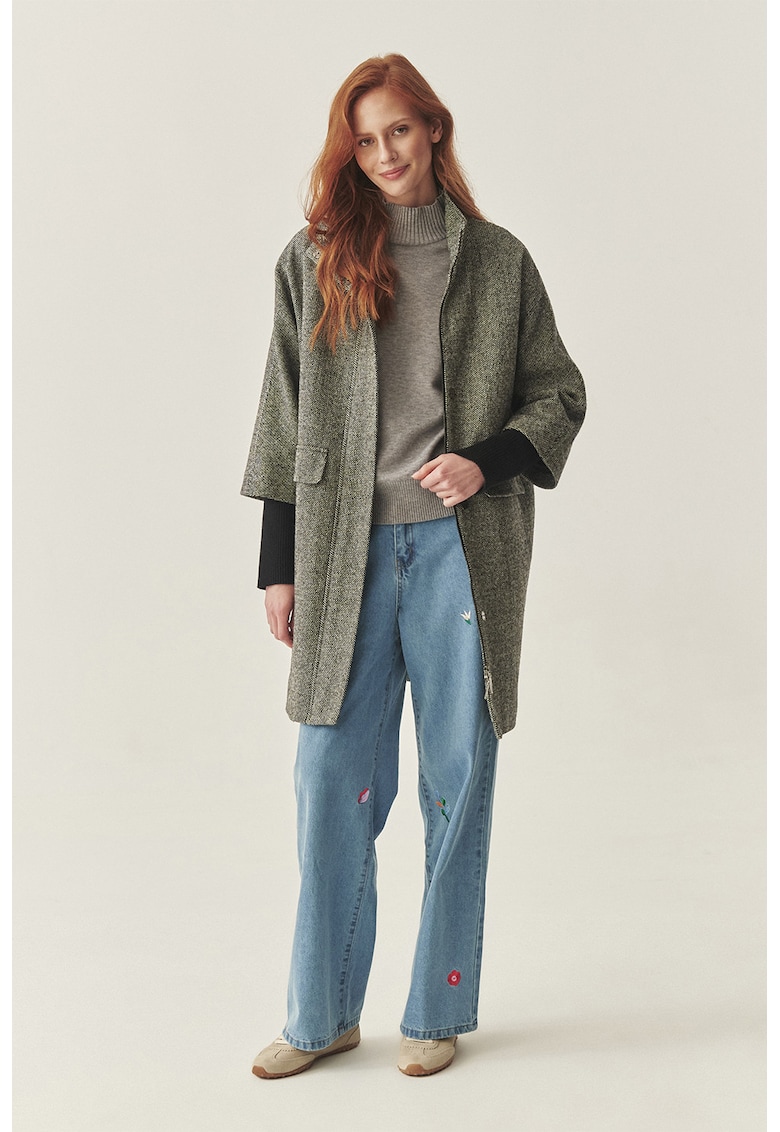 Палто с вълна - Сив меланж Tatuum