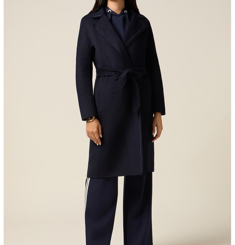 Палто с вълна - Ултрамарин синьо Oltre