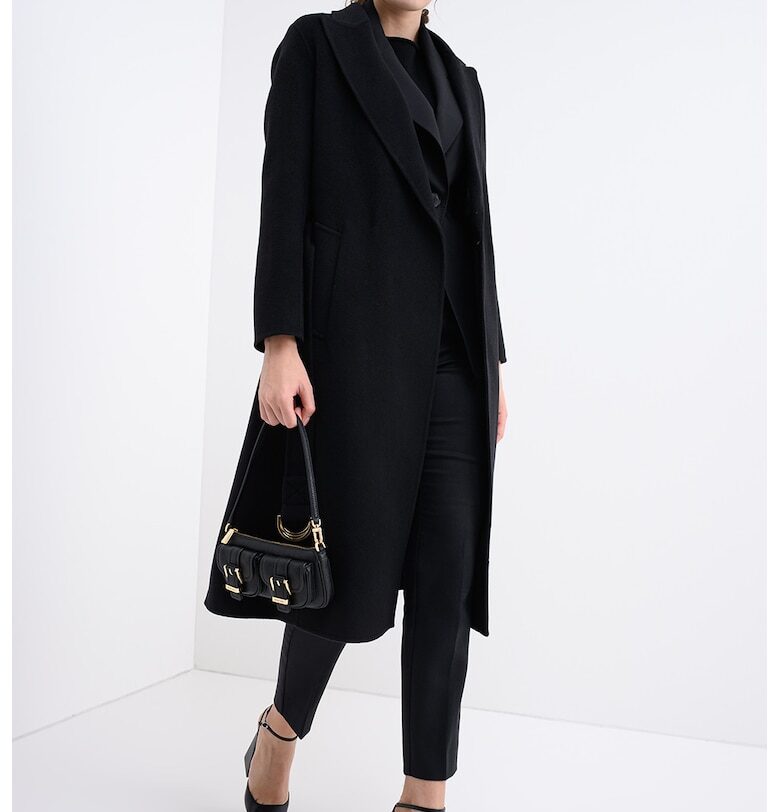 Палто с вълна - Черен Marella