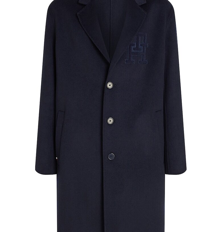 Палто с вълна с лого Tommy Hilfiger