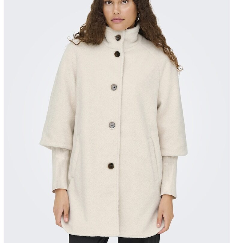 Палто с джобове встрани - Светло бежово JdY