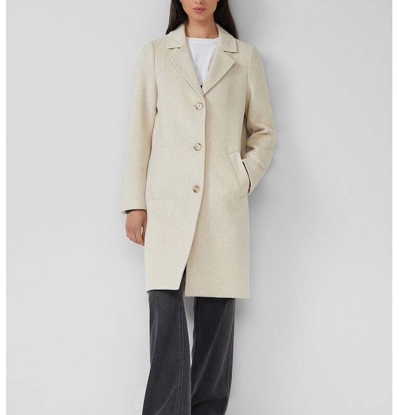 Палто с джобове встрани - Светло бежово sOliver