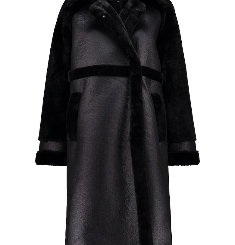 Палто с еко пух - Черен Hailys