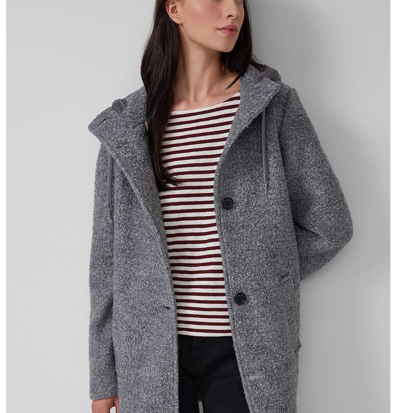 Палто с качулка - Tъмносив sOliver