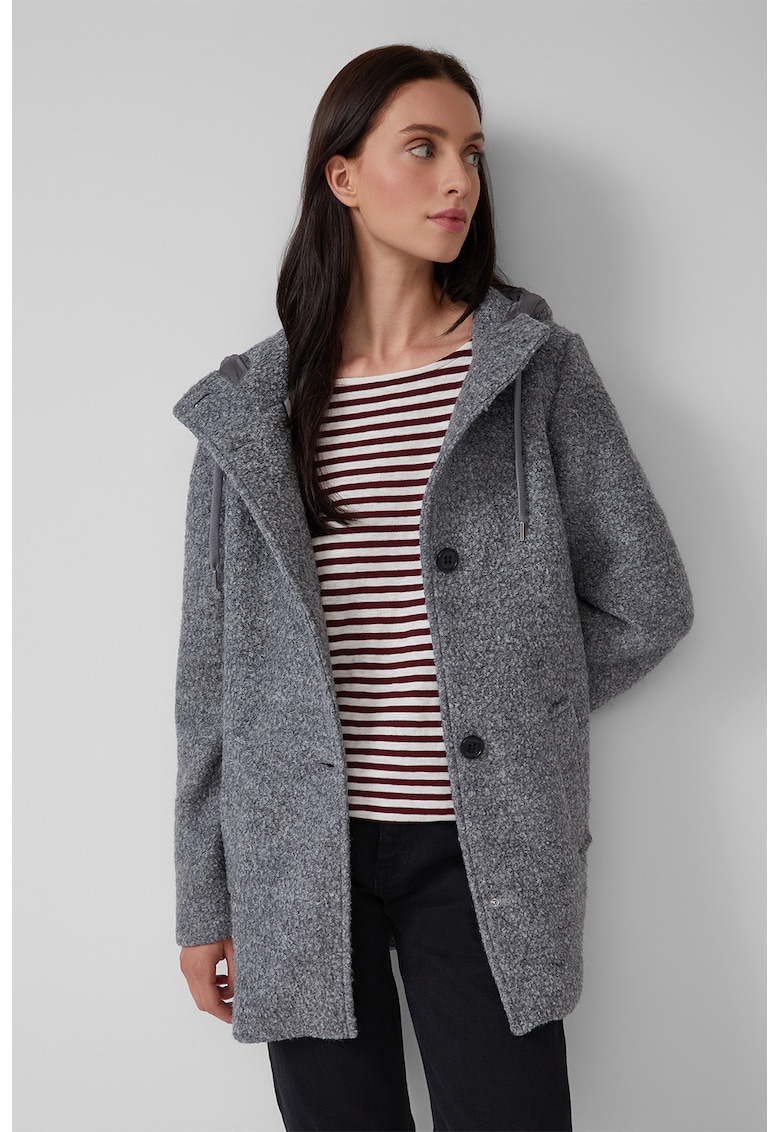 Палто с качулка - Tъмносив sOliver