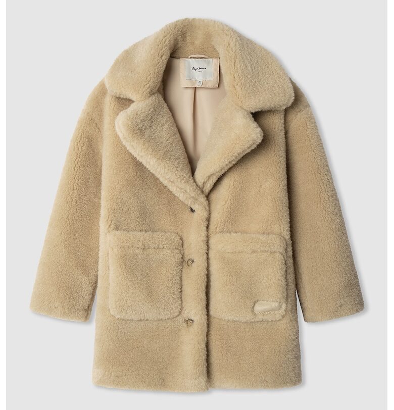 Палто с копчета и джобове - Бежов Pepe Jeans London