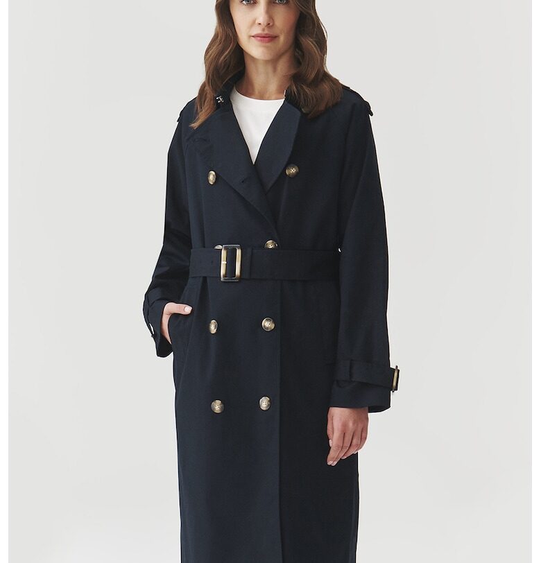 Палто с памук с копчета - Черен Tatuum