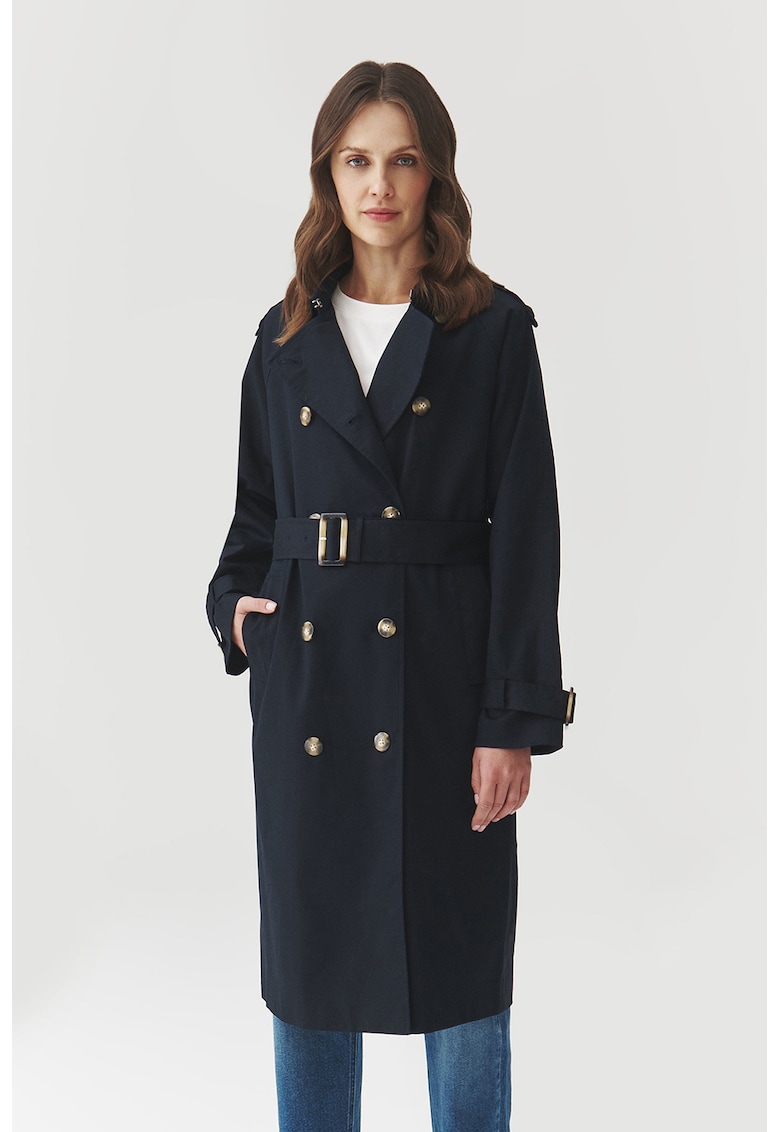 Палто с памук с копчета - Черен Tatuum