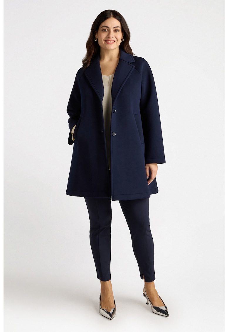 Палто с ръкави реглан - Тъмносин Fiorella Rubino