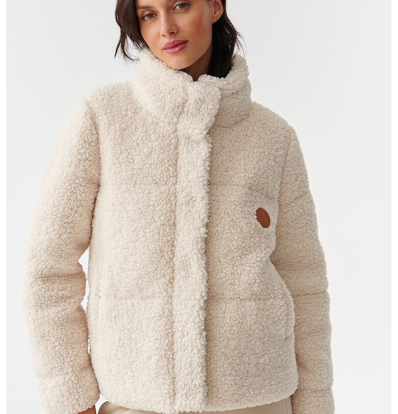 Палто със средна яка - Крем Tatuum