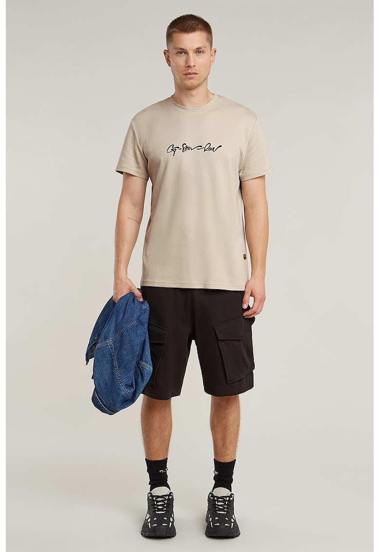 Памучен карго панталон от органичен памук с еластична талия - Черен G-STAR