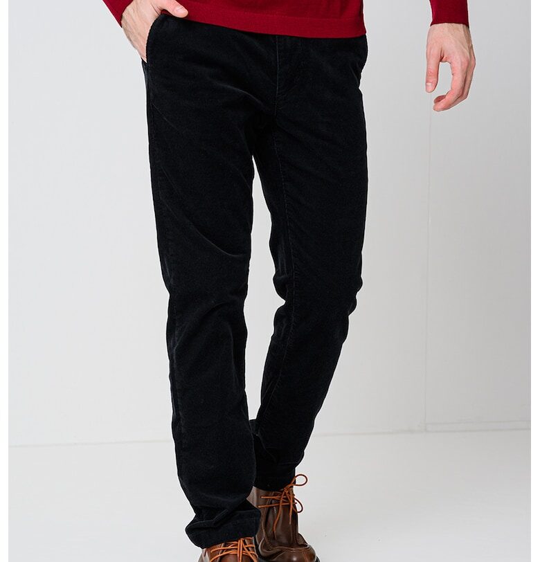 Памучен панталон - Ултрамарин синьо Tommy Hilfiger