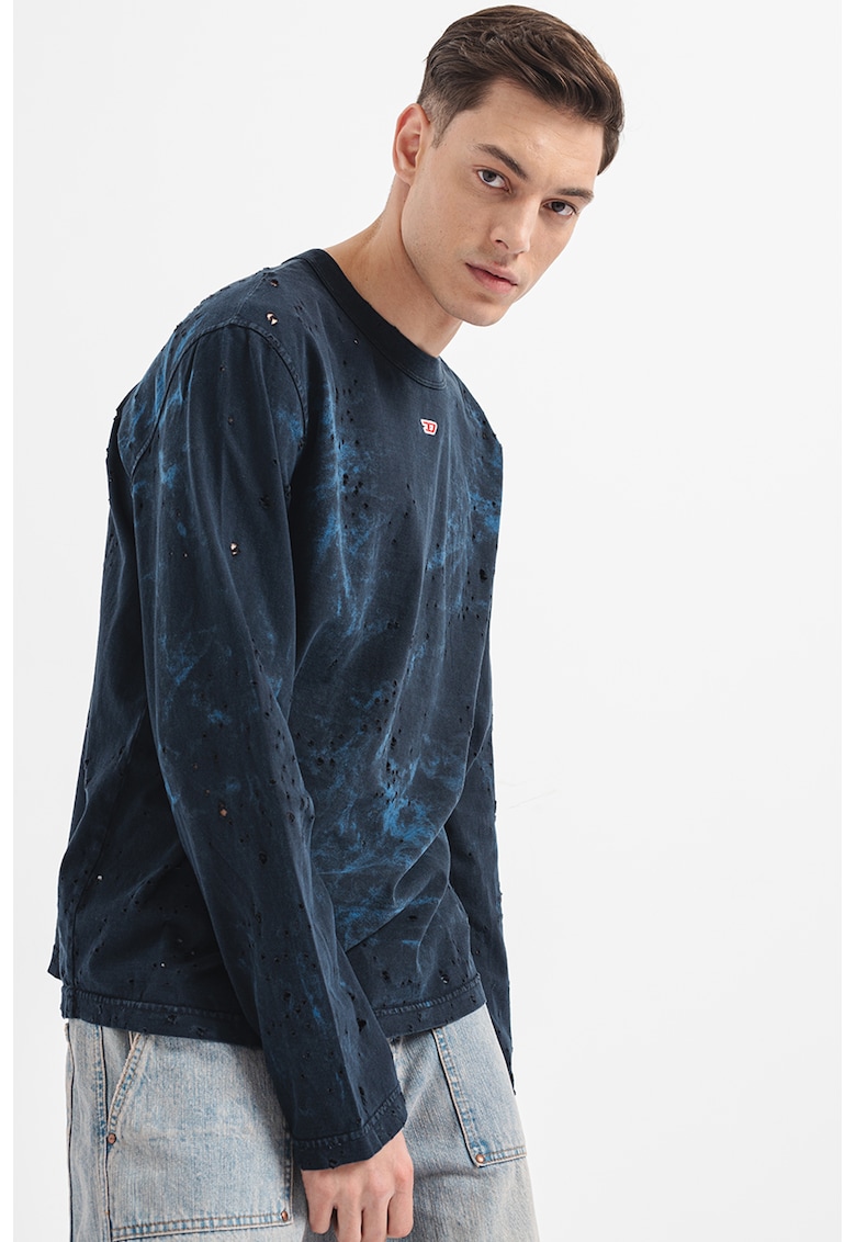 Памучна блуза Crane - Син Diesel