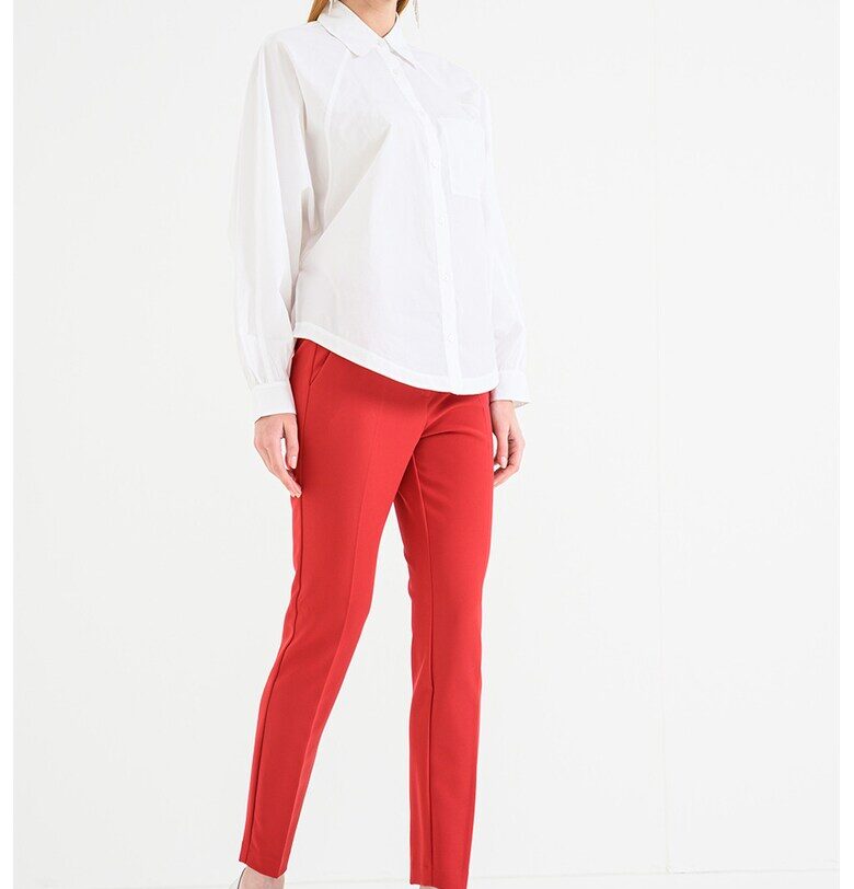 Памучна риза Belska - Бял BOSS