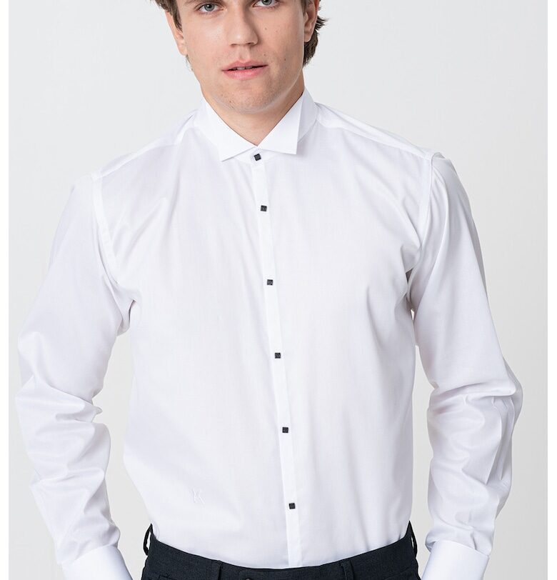Памучна риза - Бял Karl Lagerfeld