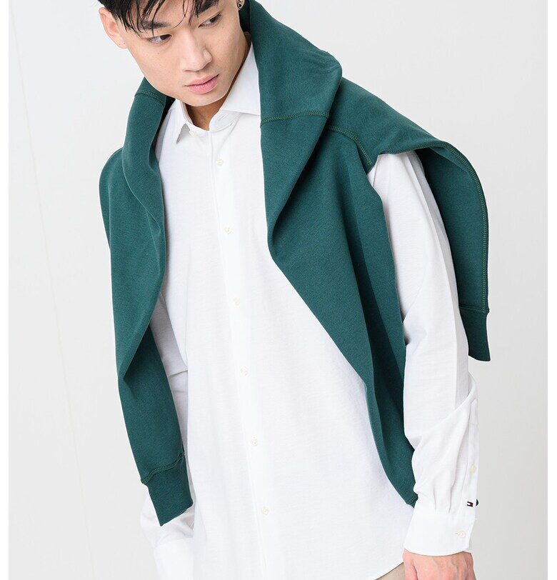 Памучна риза - Бял Tommy Hilfiger