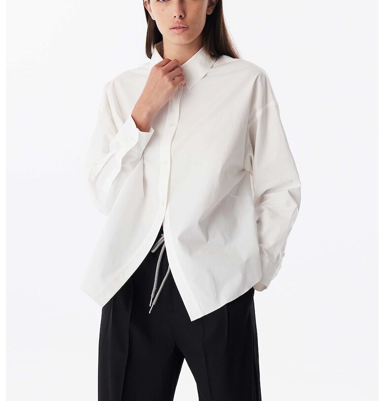 Памучна риза - Мръснобял TWIST