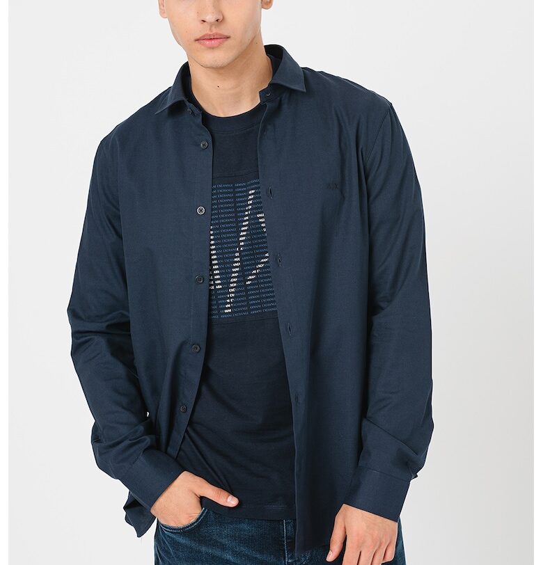 Памучна риза с дълги ръкави ARMANI EXCHANGE