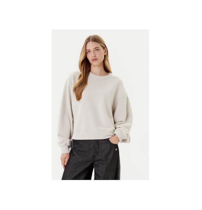 Памучна спортна блуза с кръгло деколте adidas