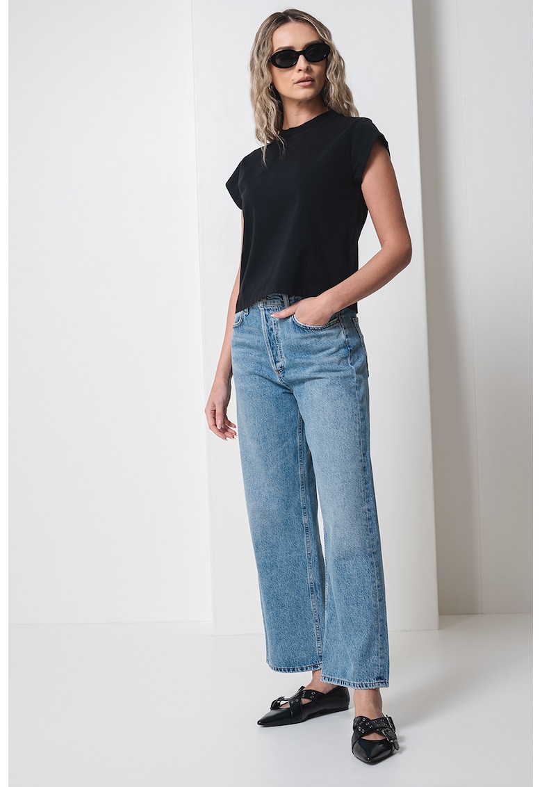 Памучна тениска Bryce - Черен AGOLDE