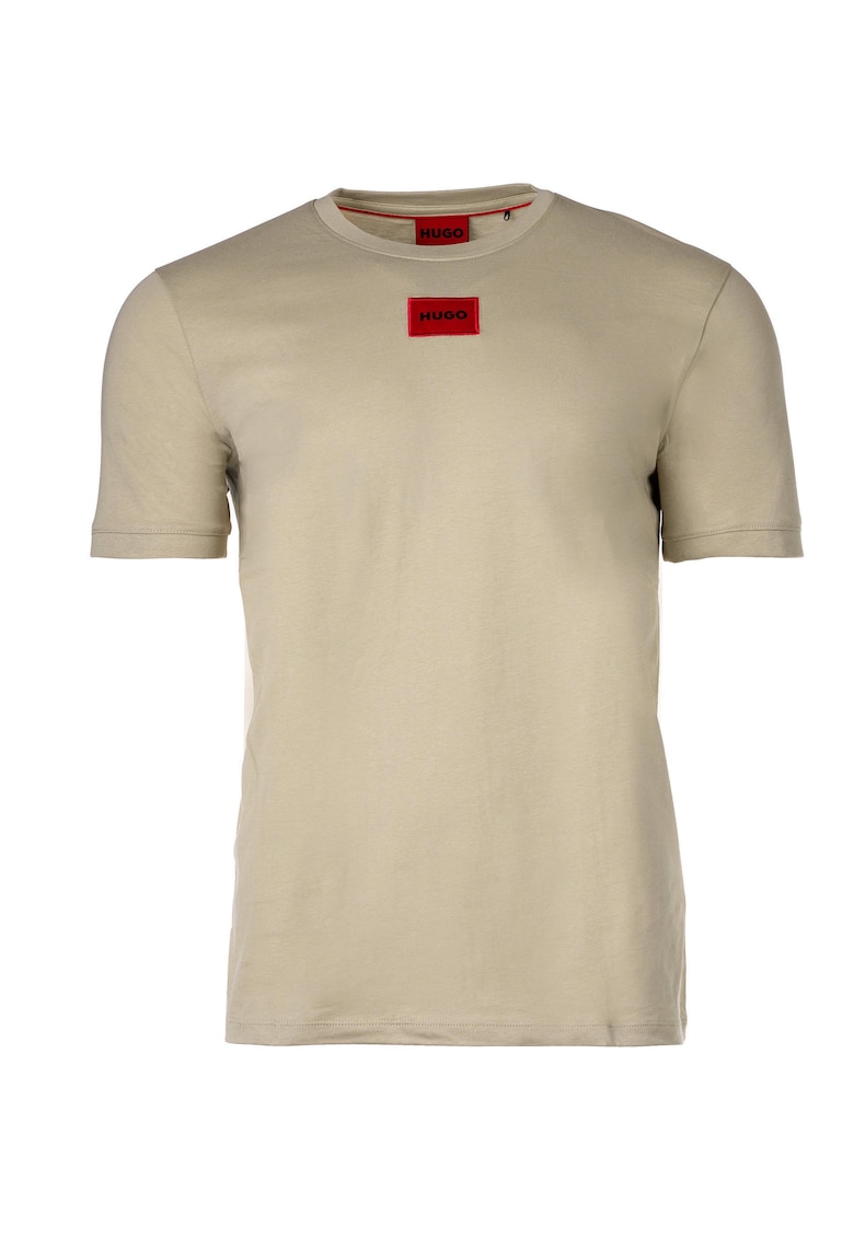 Памучна тениска Diragolino 212 - Бежов HUGO