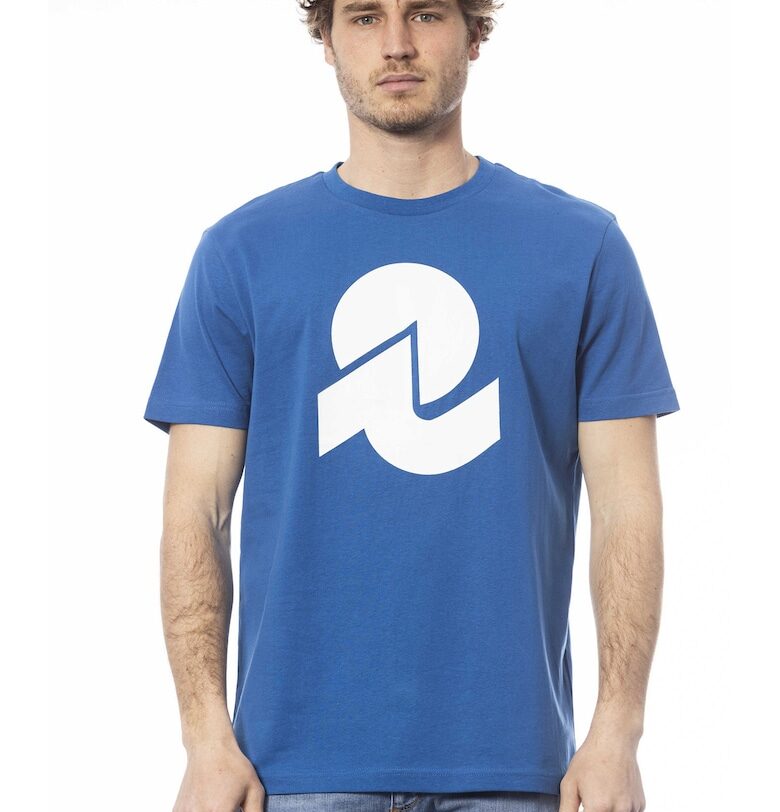 Памучна тениска с лого - Кралско Синьо Invicta