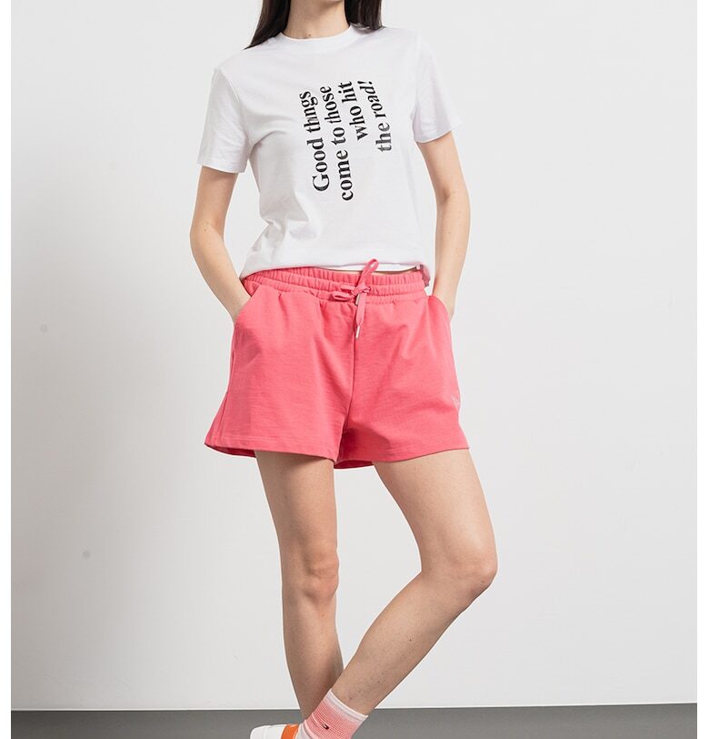 Памучна тениска с принт - Бял/Черен ARMANI EXCHANGE