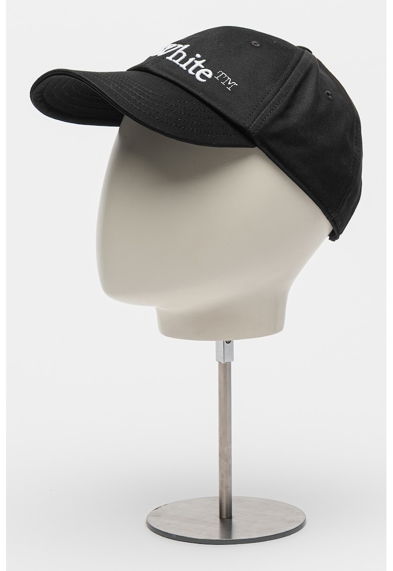 Памучна шапка с лого - Черен OFF-WHITE