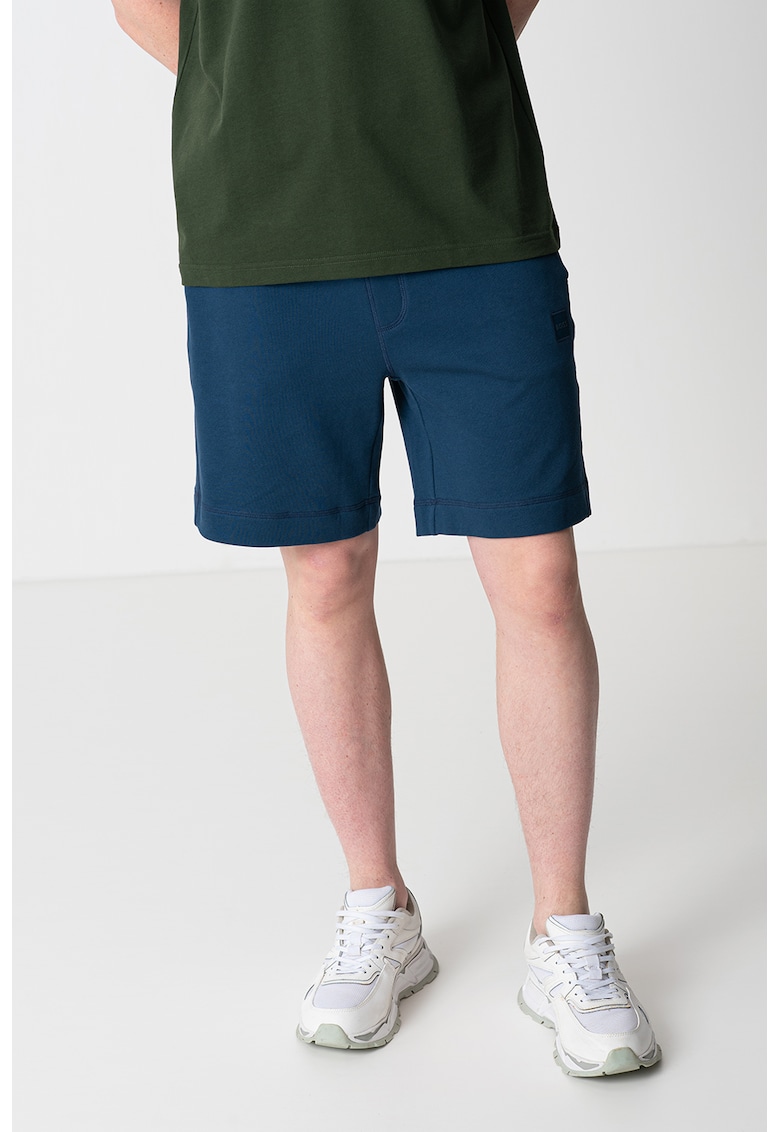 Памучни спортни бермуди - Тъмносин BOSS