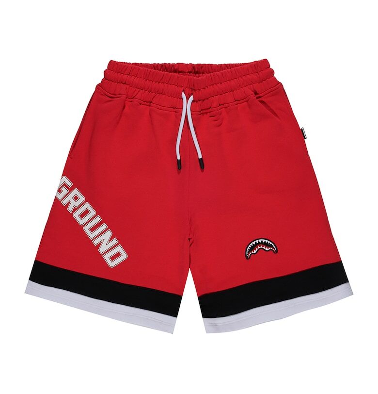 Памучни шорти Daily с връзка на талията - Аленочервен Sprayground