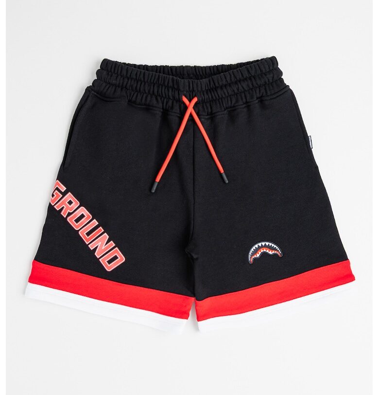 Памучни шорти Daily с връзка на талията - Червен/Бял/Черен Sprayground