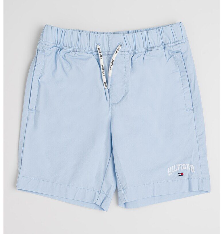 Памучни шорти с джобове встрани - Ледено синьо Tommy Hilfiger