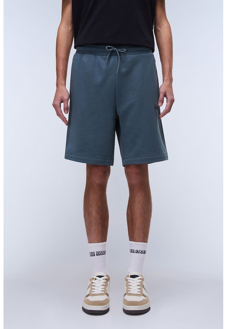 Памучно спортни бермуди Gori - Пастелносин Napapijri