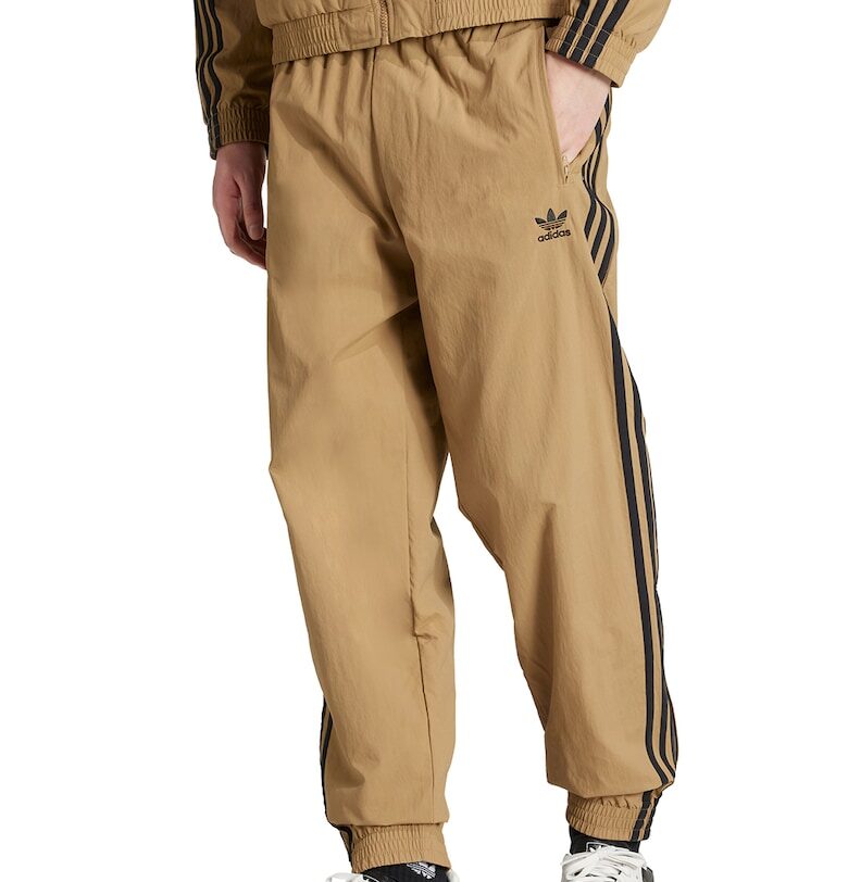 Панталон Firebird с ципове на подгъвите - Карамел adidas Originals